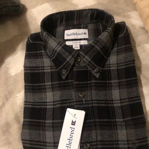 MENS SADDLEBRED LONG SLEEVE BUTTON DOWN FLANNEL